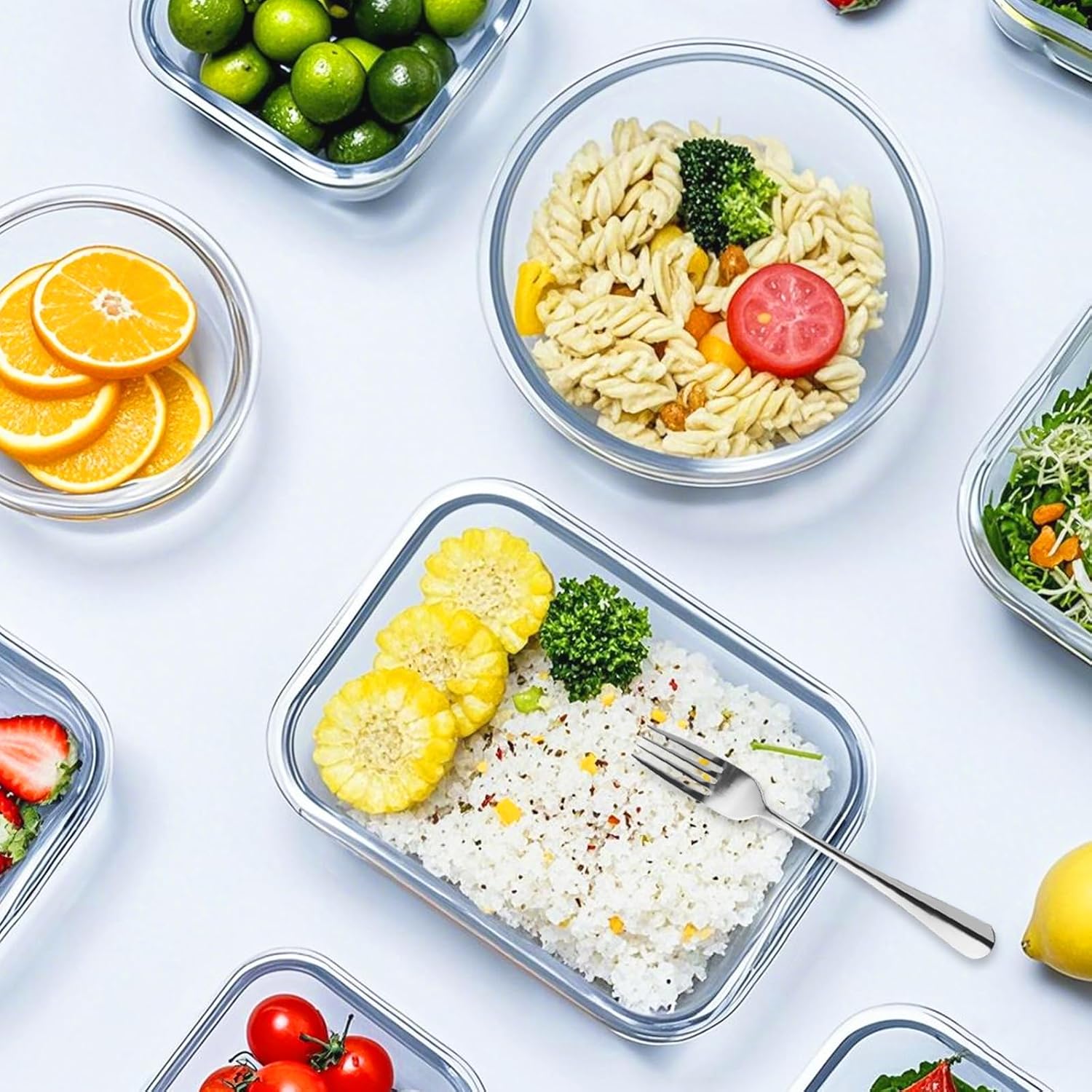 12-Piece Glass Food Storage Set