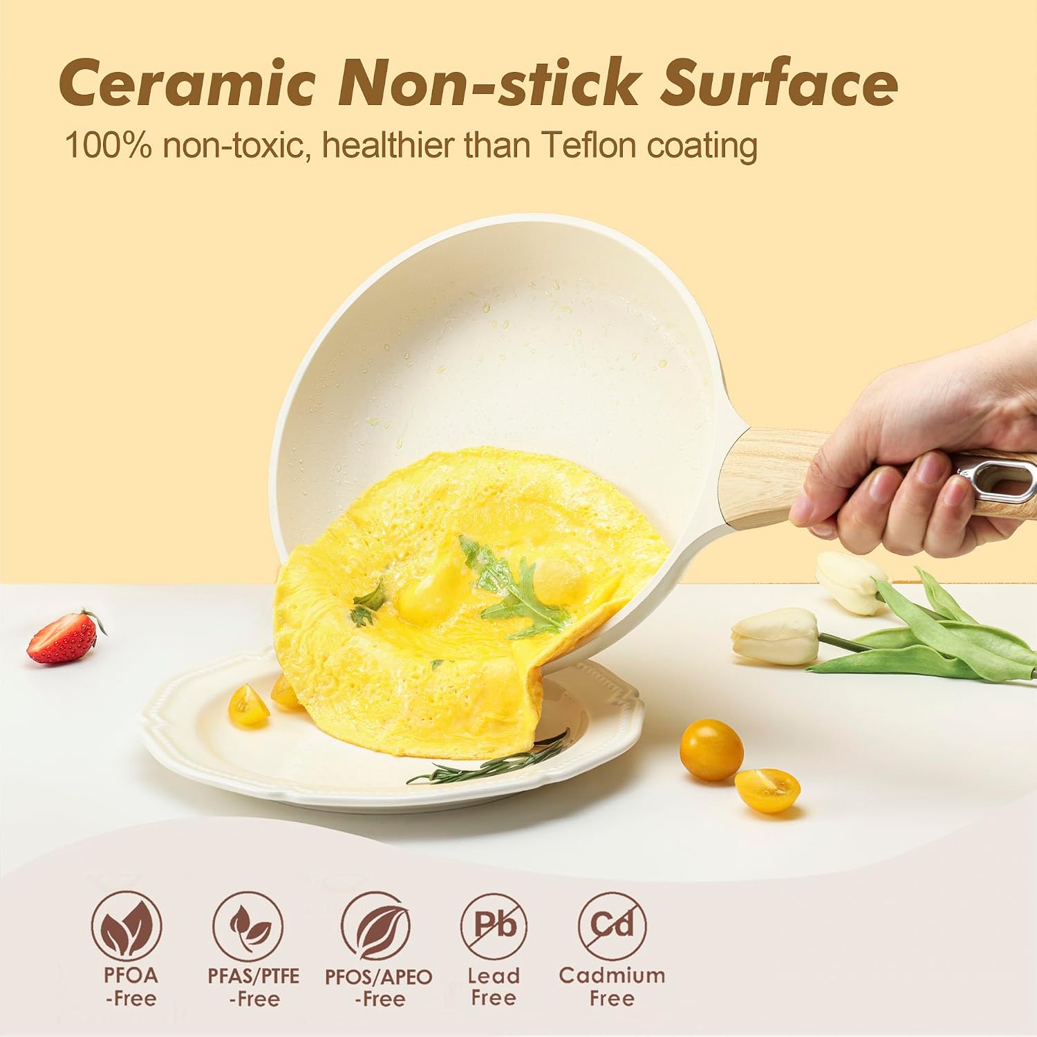 14-Piece Ceramic Induction Cookware Set
