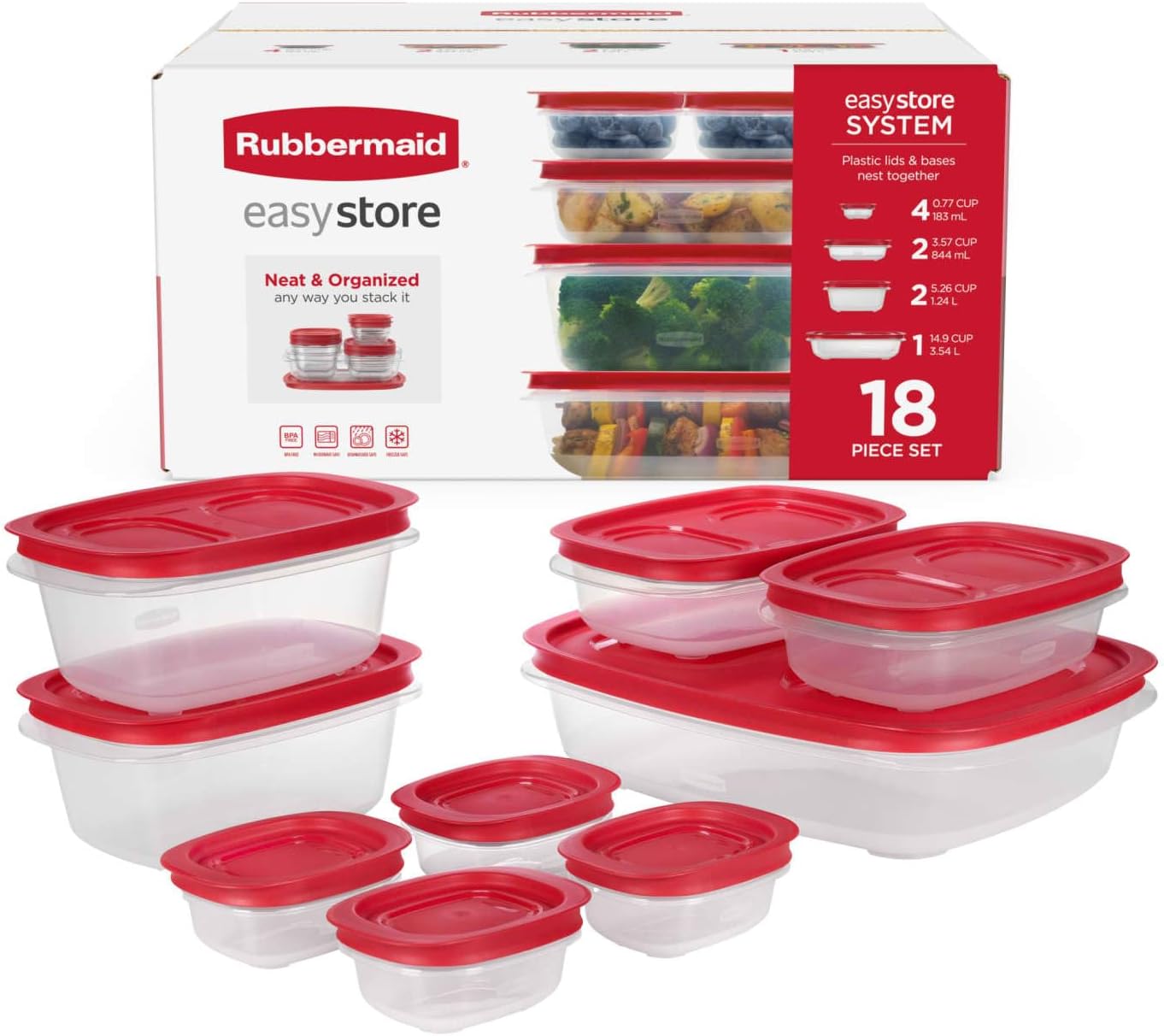 18-Piece Food Storage Container Set