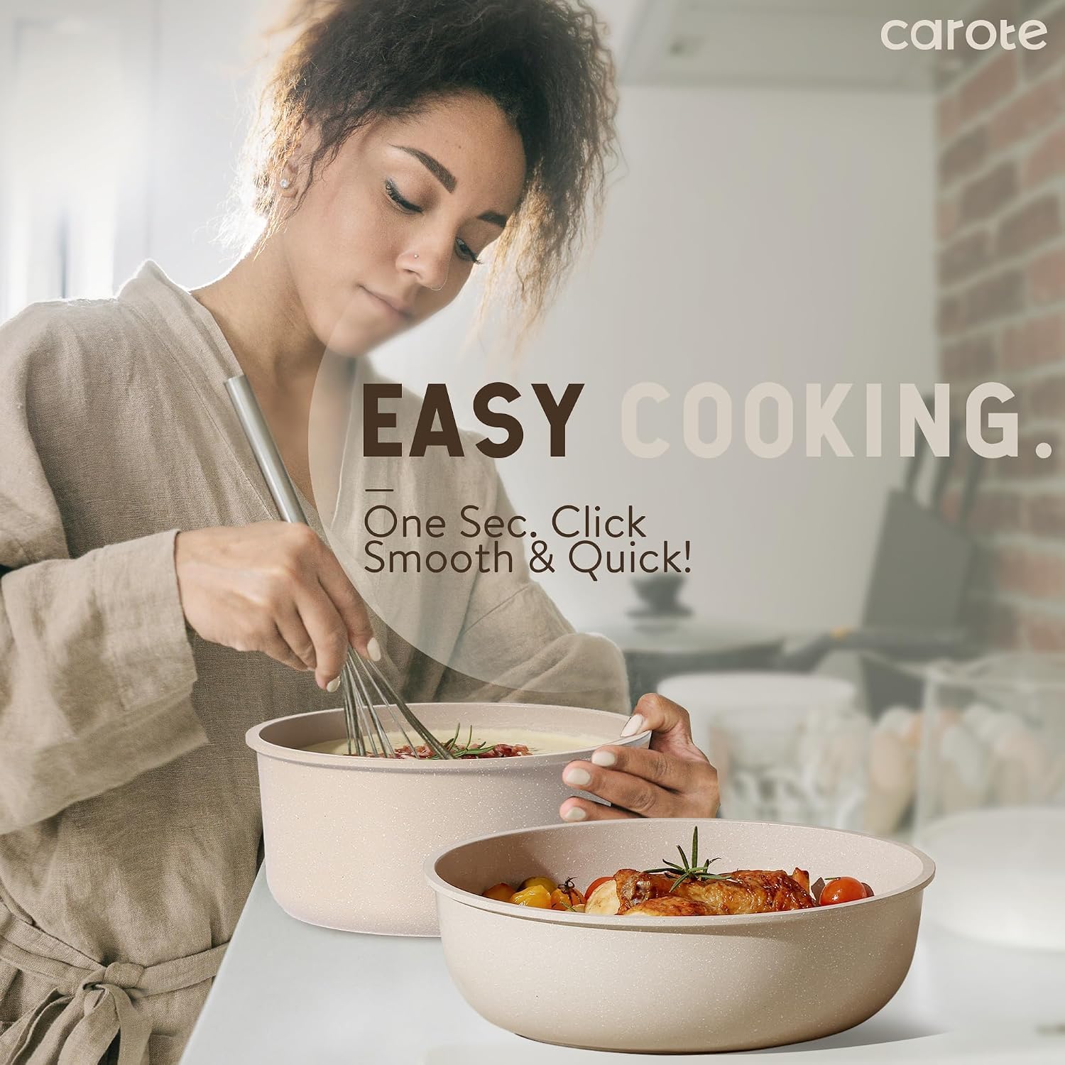 19-Piece Detachable Handle Cookware Set