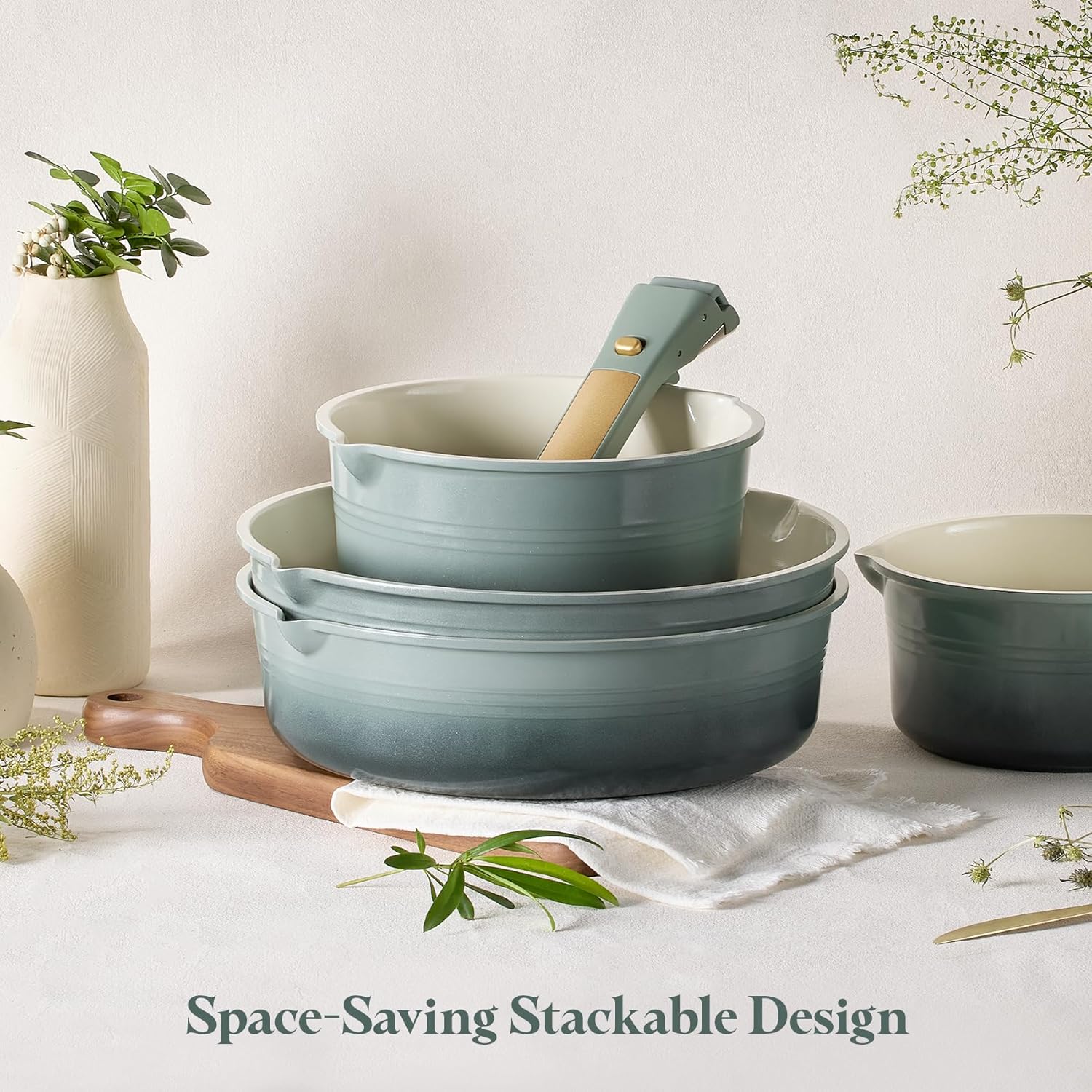 20-Piece Detachable Handle Cookware Set