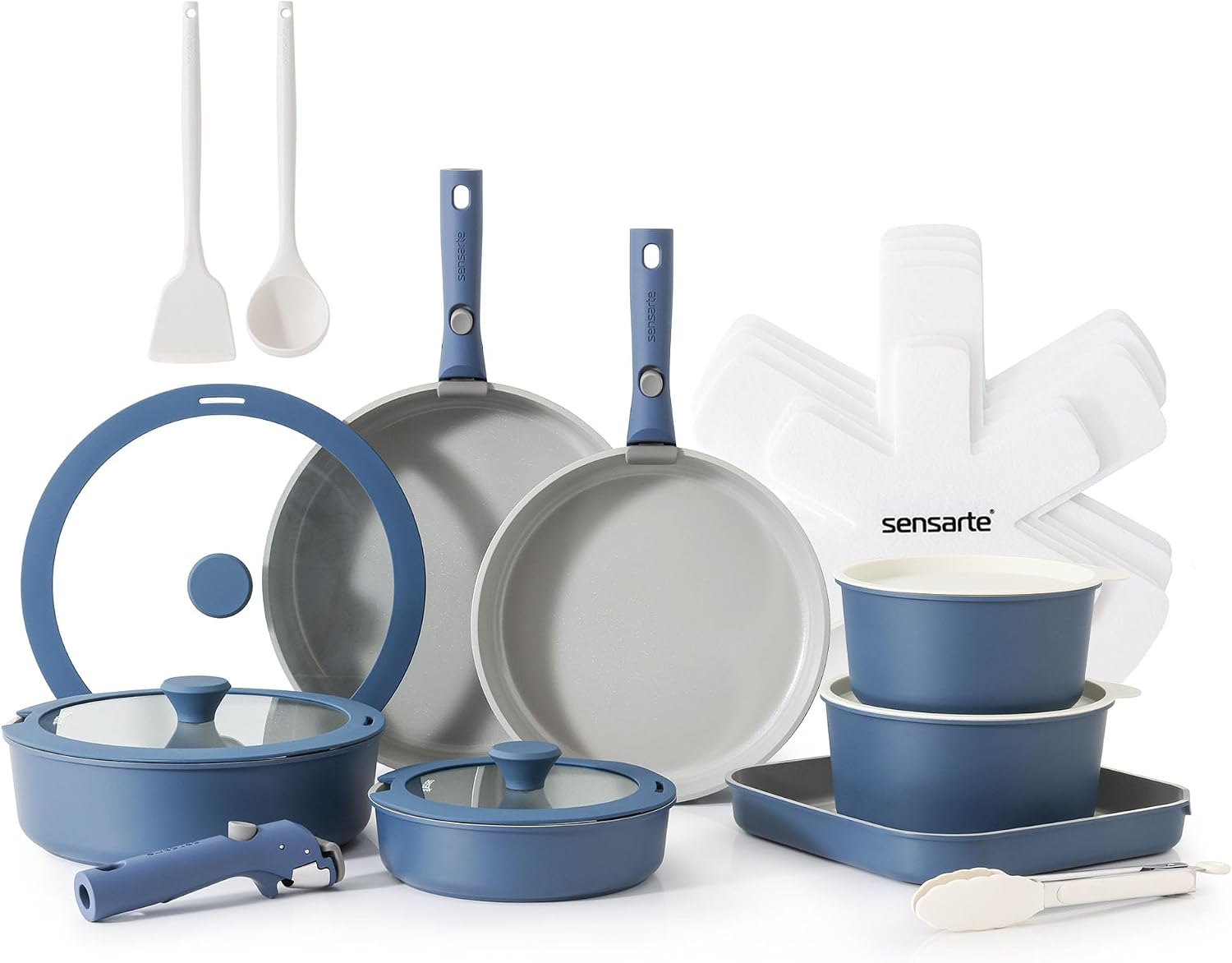 24-Piece Ceramic Detachable Cookware Set