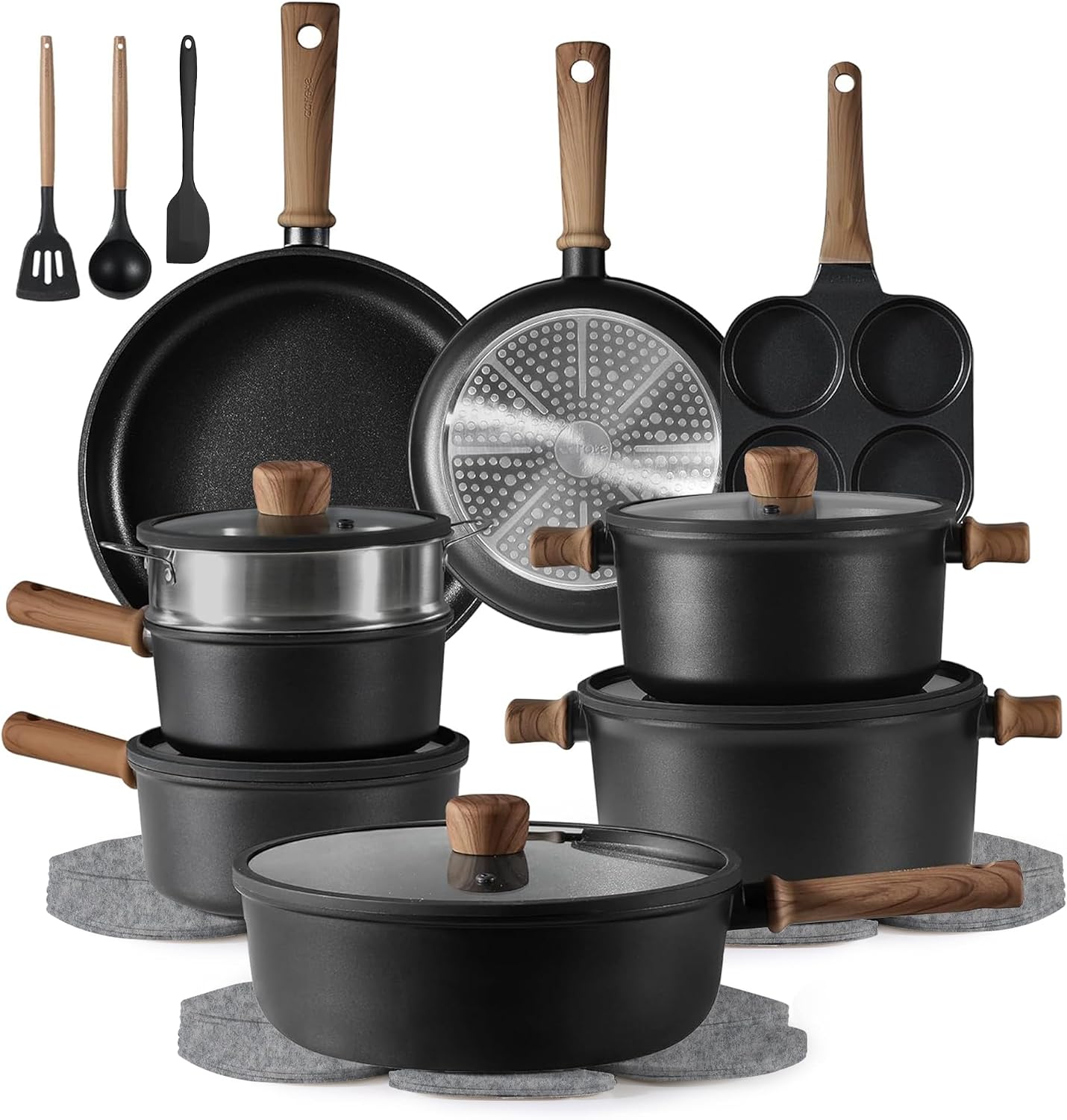 24-Piece Nonstick Cookware Collection