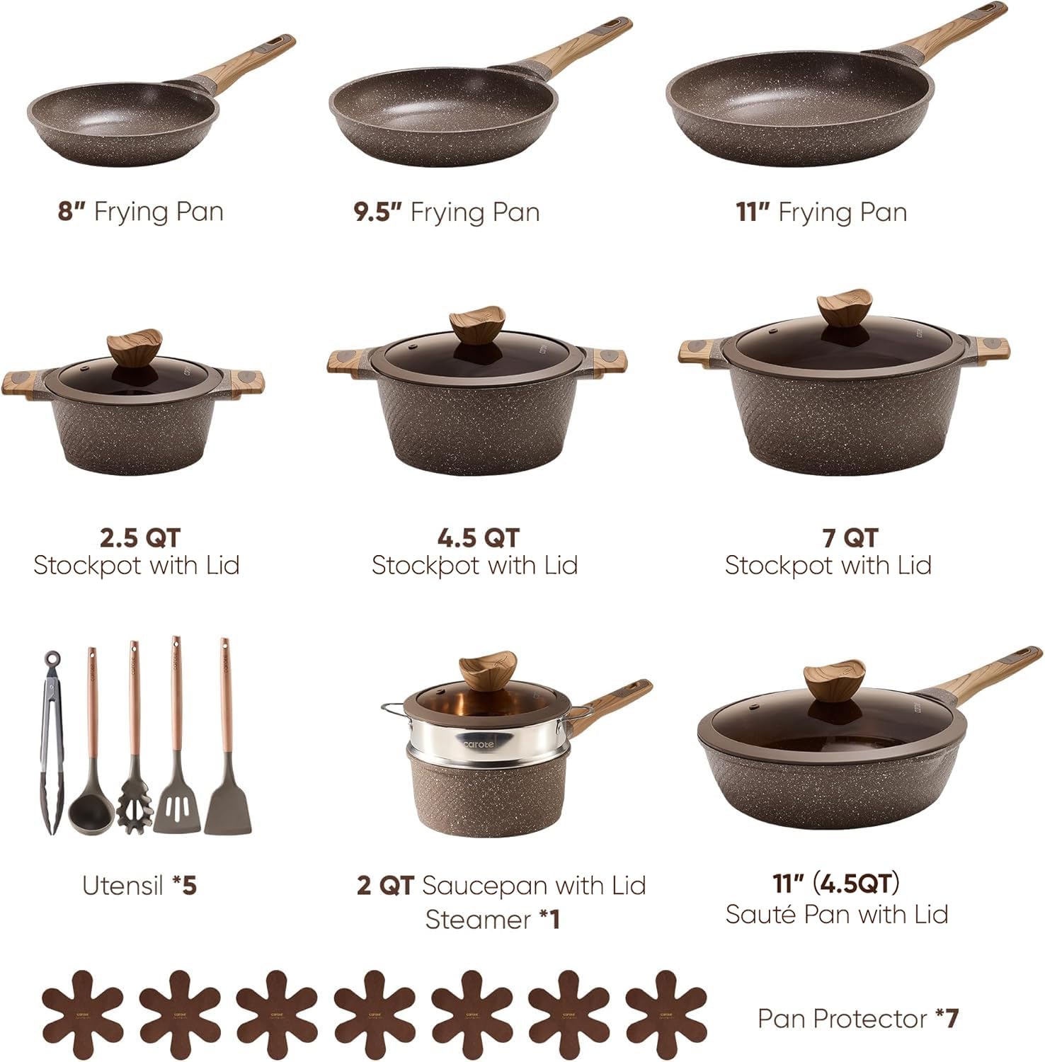 26-Piece Nonstick Cookware Set