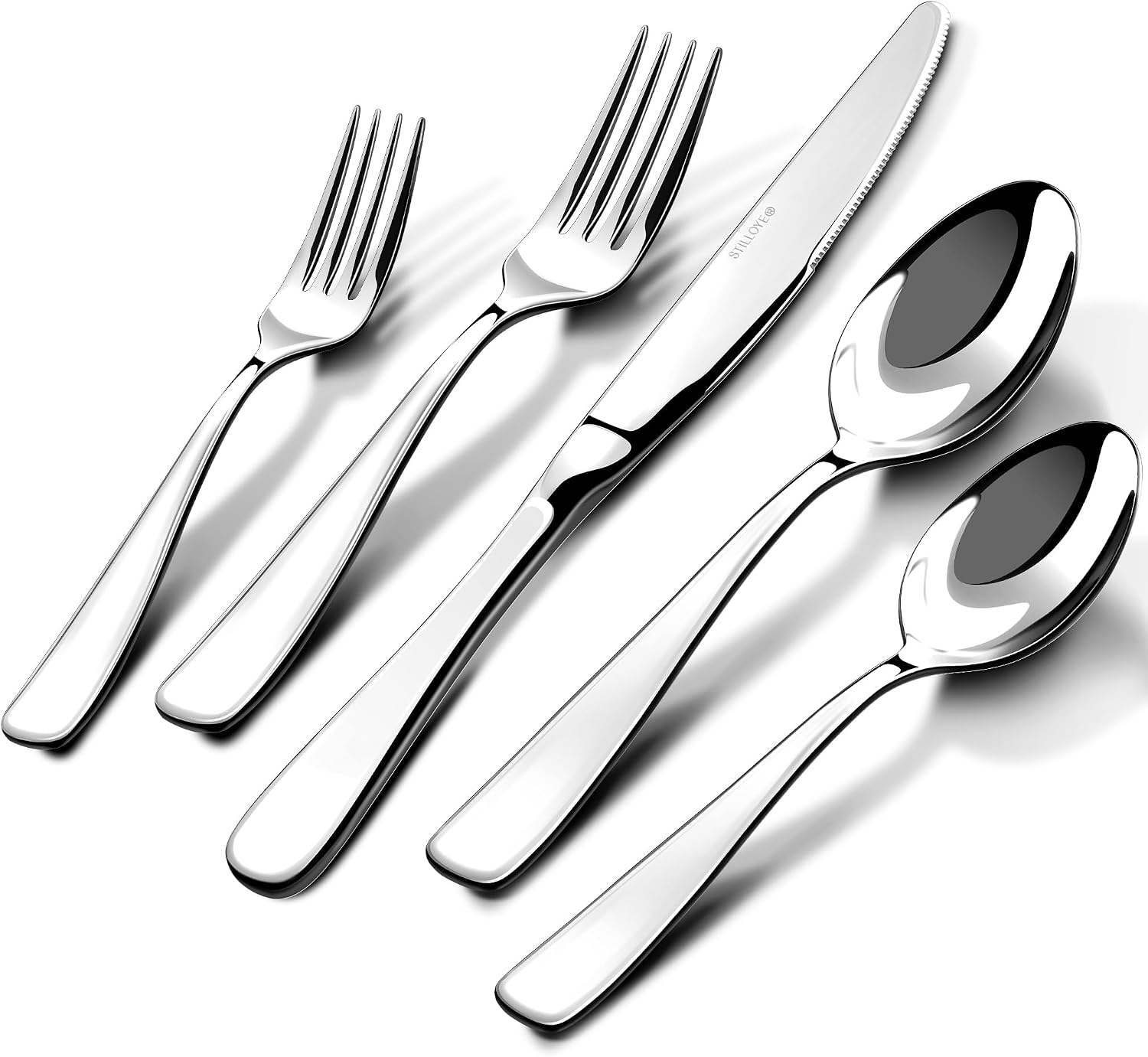 40-Piece Stainless Steel Cutlery Set