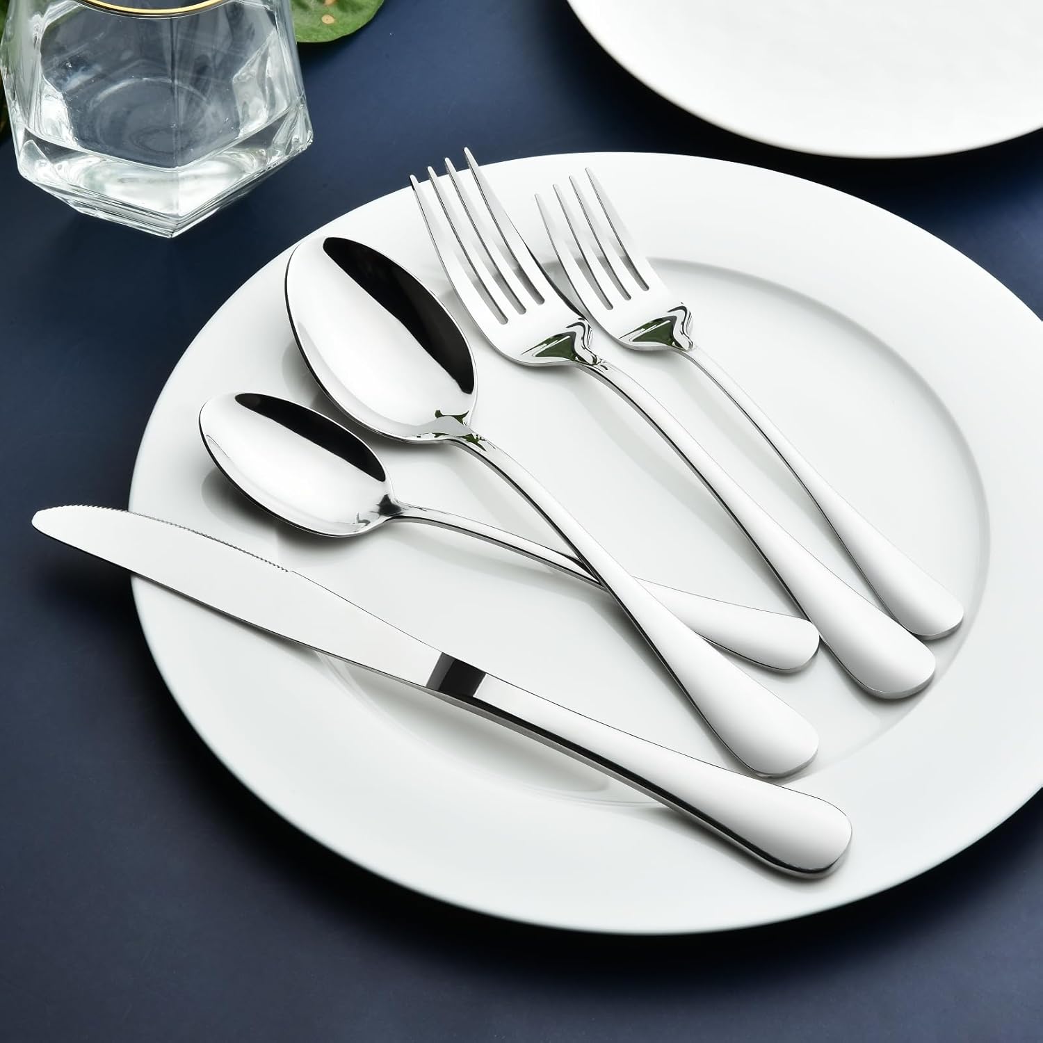 40-Piece Stainless Steel Dining Set