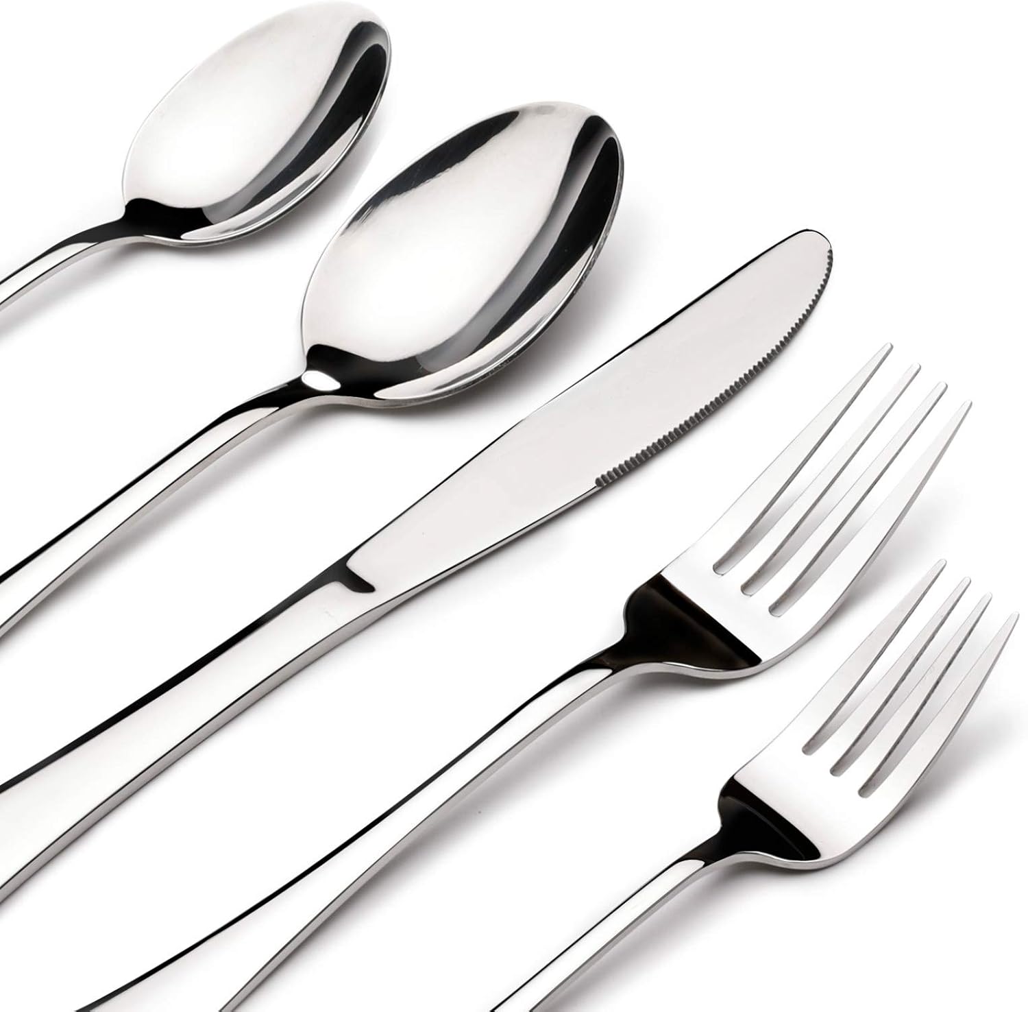 40-Piece Stainless Steel Dining Set