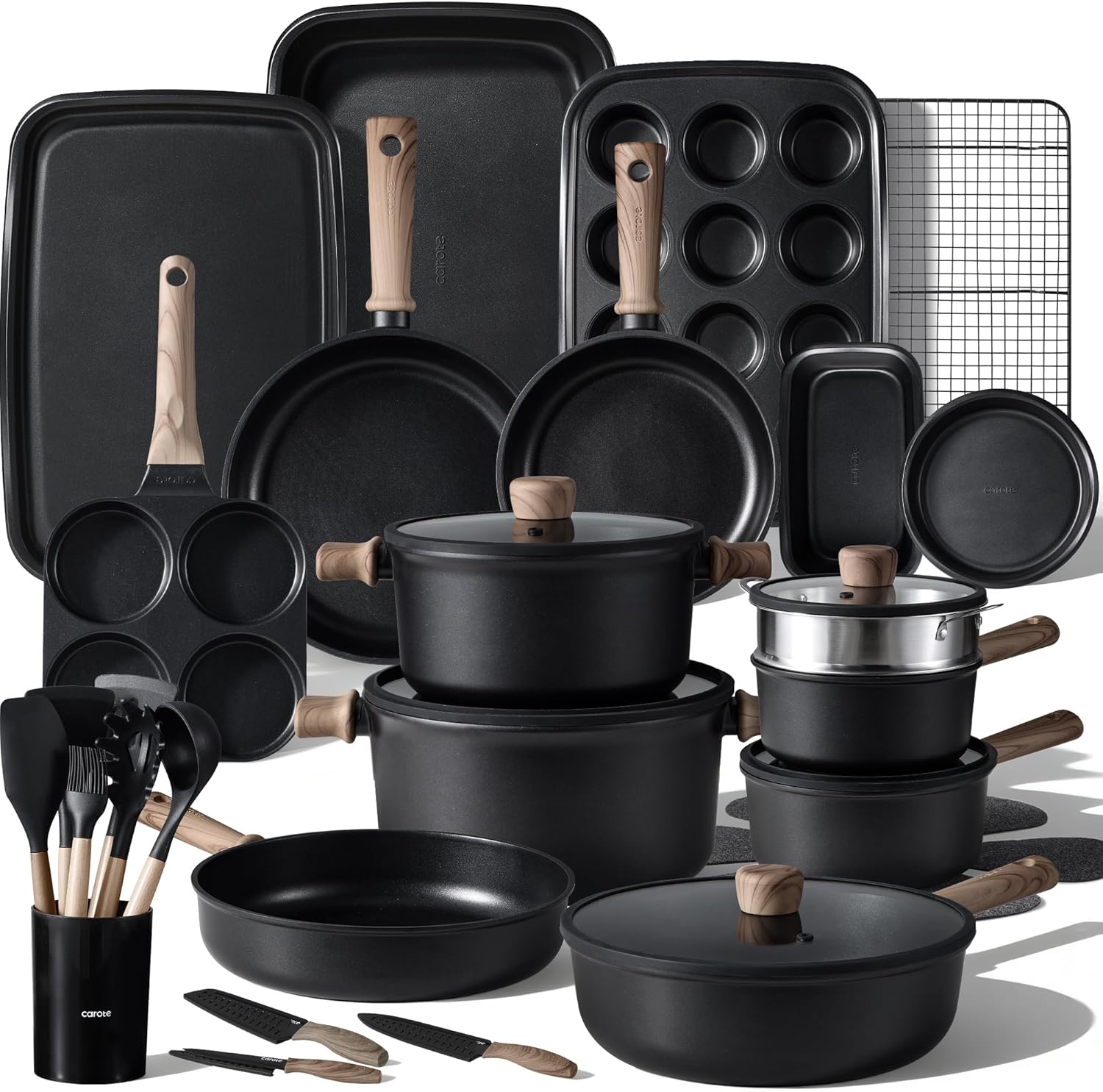 44-Piece Nonstick Cookware and Bakeware Set