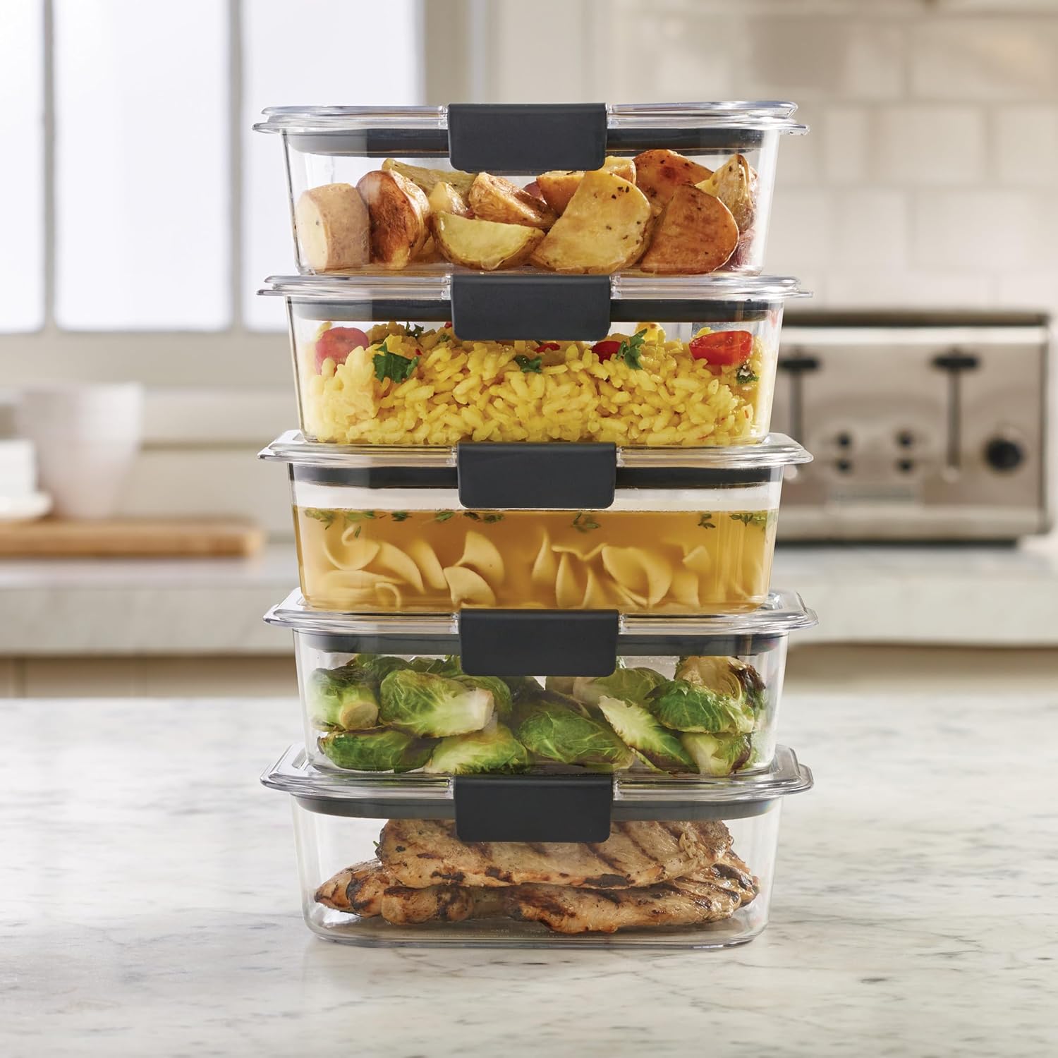5-Piece Plastic Food Storage Set