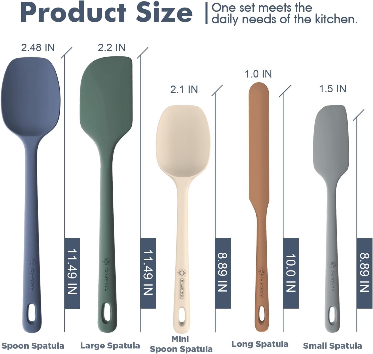 5-Piece Silicone Spatula Set