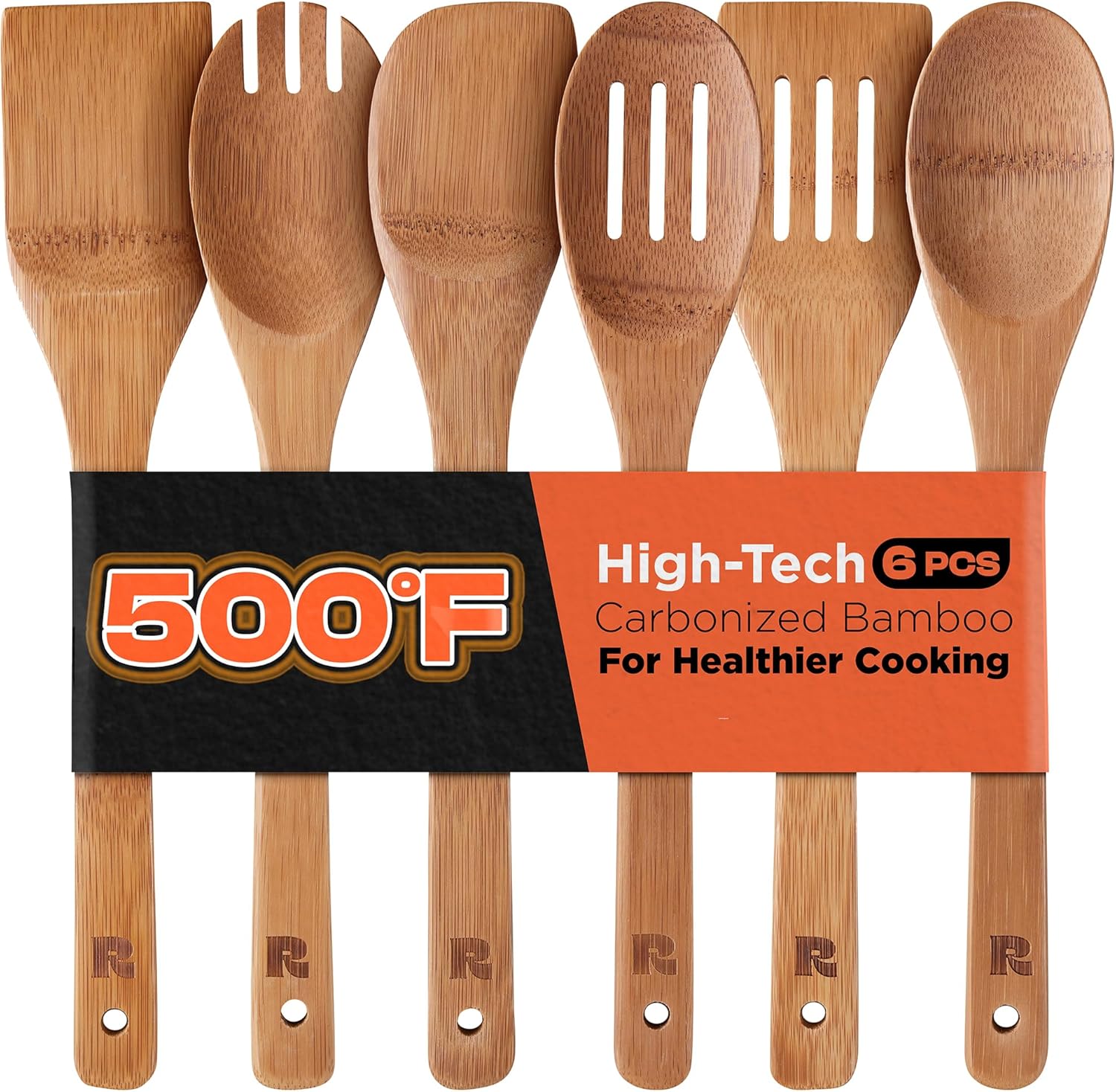 6-Piece Bamboo Cooking Utensil Set
