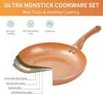 11-Piece Copper Nonstick Cookware Set