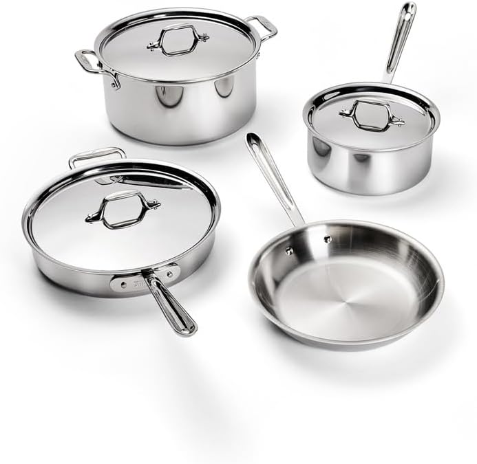7 Piece Stainless Steel Cookware Set