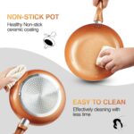 11-Piece Copper Nonstick Cookware Set