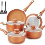 11-Piece Copper Nonstick Cookware Set