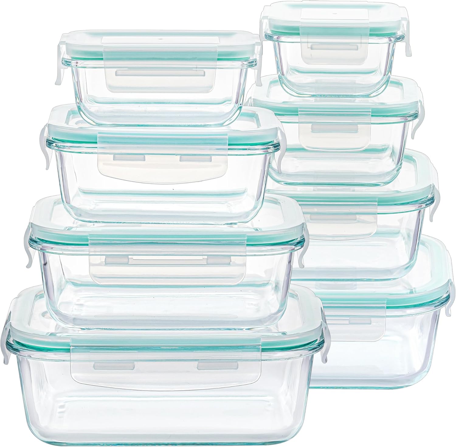 8-Piece Glass Food Storage Set