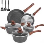 11-Piece Copper Nonstick Cookware Set