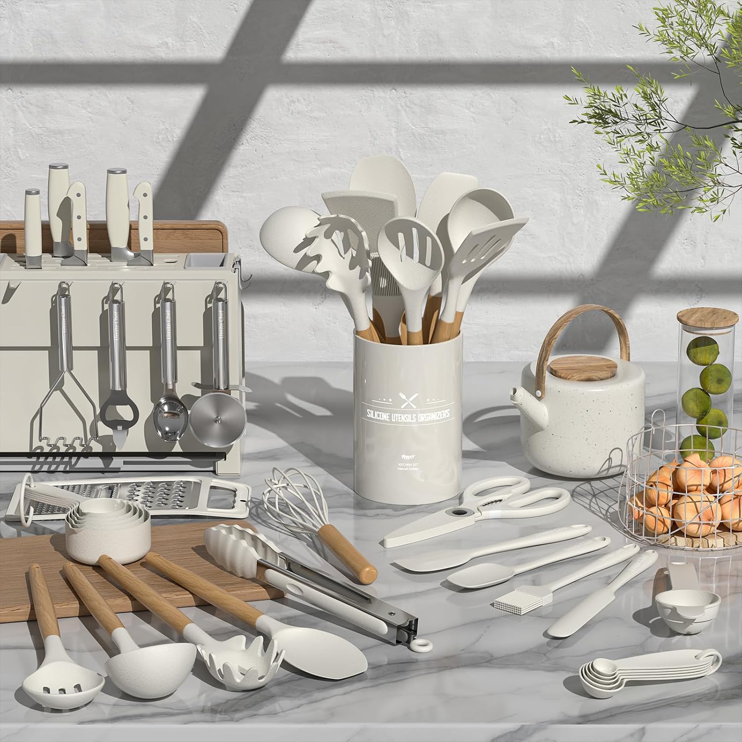 Heat Resistant Silicone Kitchen Utensil Set