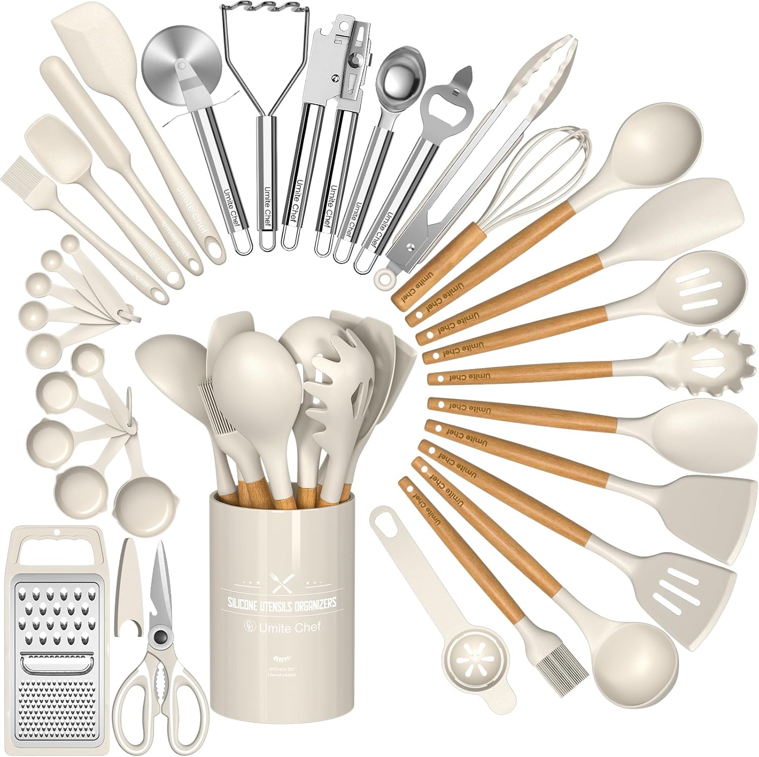 Heat Resistant Silicone Kitchen Utensil Set